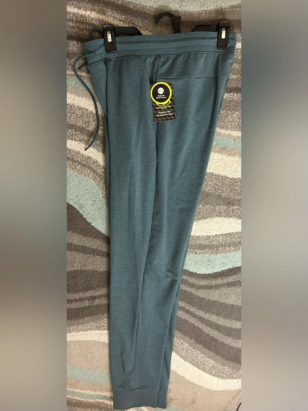 Athletic Works Dark Gray Heather Tee with Yellow Logo Tag